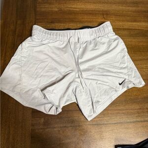 Nike Women's Light white dri-fit Athletic Shorts